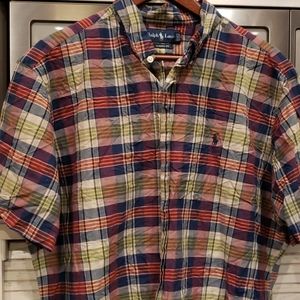 Ralph Lauren xl short sleeve plaid